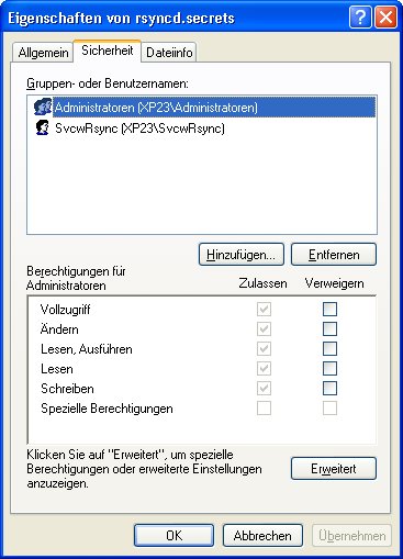 Dateirechte 2