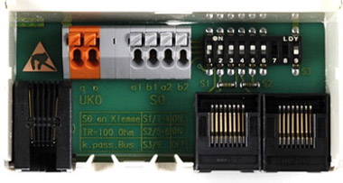 Innenansicht des Netzabschlussger�tes (NTBA) der Firma Siemens - Klicken f�r eine detailliertere Ansicht!